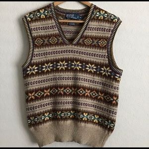 Polo by Ralph Lauren Cashmere Blend Sweater Vest M